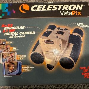Celestron VistaPix 8x32 Digital Camera Binocular - Black and Cream